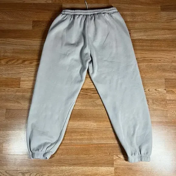 White Fox Sweatpants Womens Sz L Beige Tapered Jogger Preowned - Picture 3 of 4